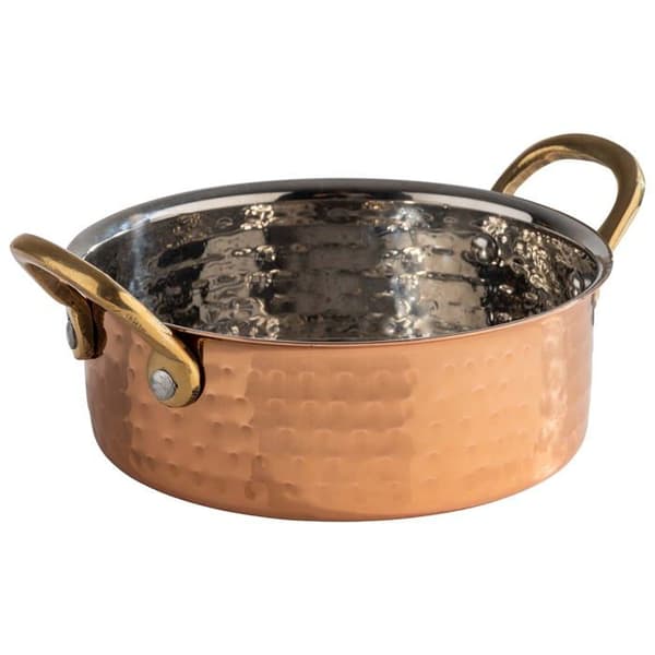 Servicet är komplett - bordservice Aps - 40733 - MUMBAI Servingskål i rostfritt stål med kopparutseende Ø 14 cm 0,5 l
