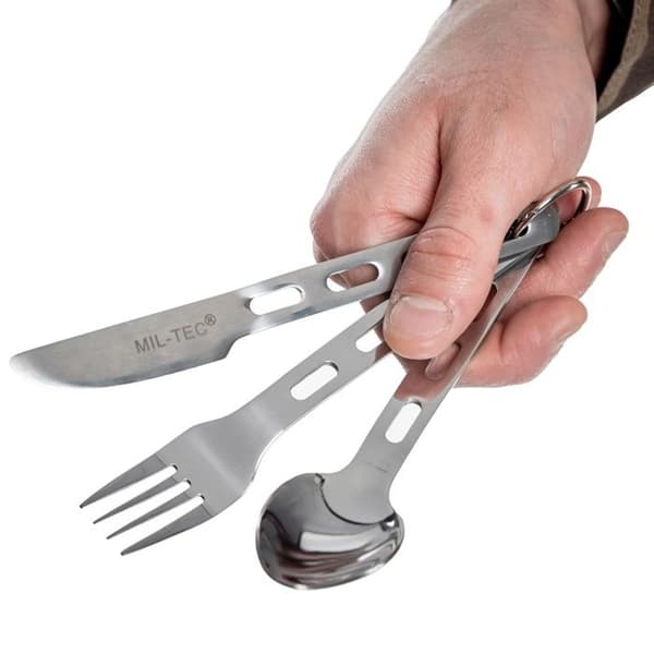 Reseknäppen Mil-Tec Essentials, 3 delar, kombinerade, stål
