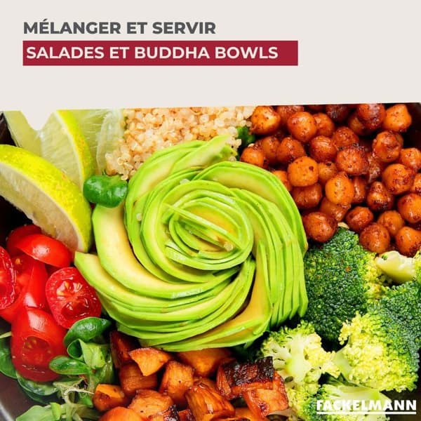 Köksredskap - Fackelmann - Salladsbestick - Olivträ - 30 cm - Set med 2 delar