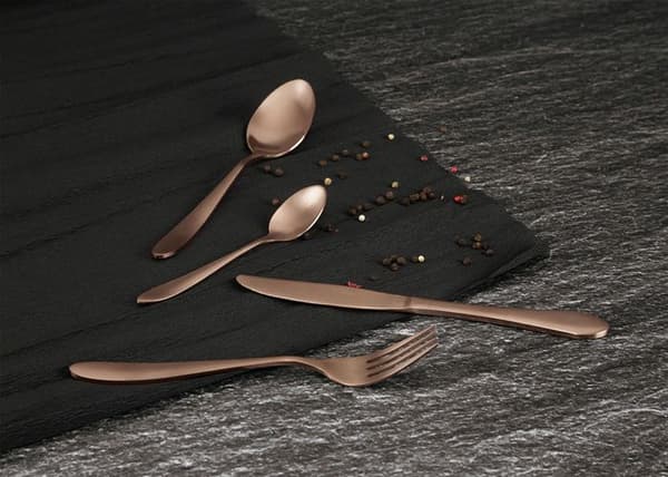 SZTUĆCE 24 DELAR. BERLINGER HAUS BH-3076 SATYNA ROSÉ GULD
