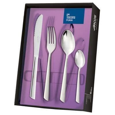 24-delat bestickset - Toscana - 18/10 rostfritt stål - Tål diskmaskin - Set för 6 bestick