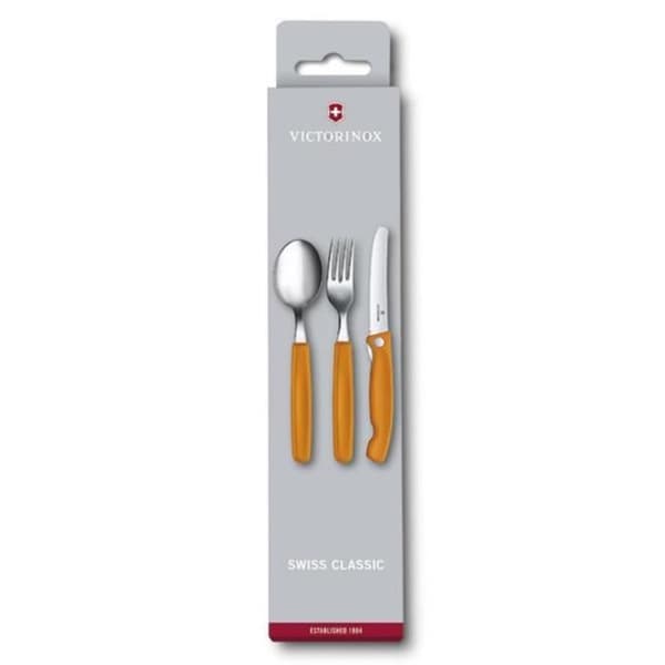 Bestickset - VICTORINOX - Swiss Classic - 3 delar - Orange - Rostfritt stål