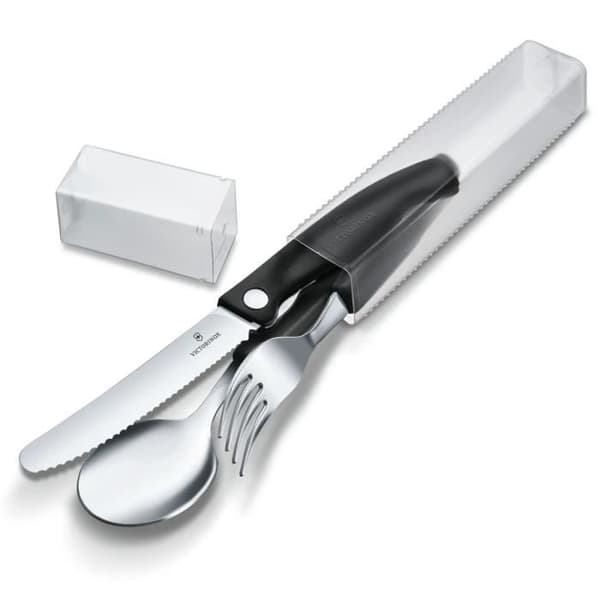 Bestickset - Victorinox - Swiss Classic - 3 delar - Rostfritt stål - Svart