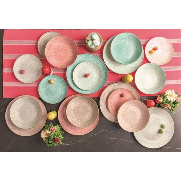 Tognana PEPPER BAMBOO VERDE Set med desserttallrikar 19,5 cm 6 st