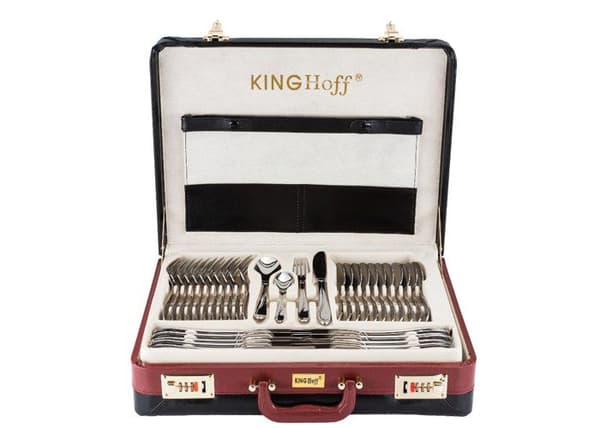 KINGHOFF BESTICK 72 ELEM. GLANS KH-3515 RESVÄSKA