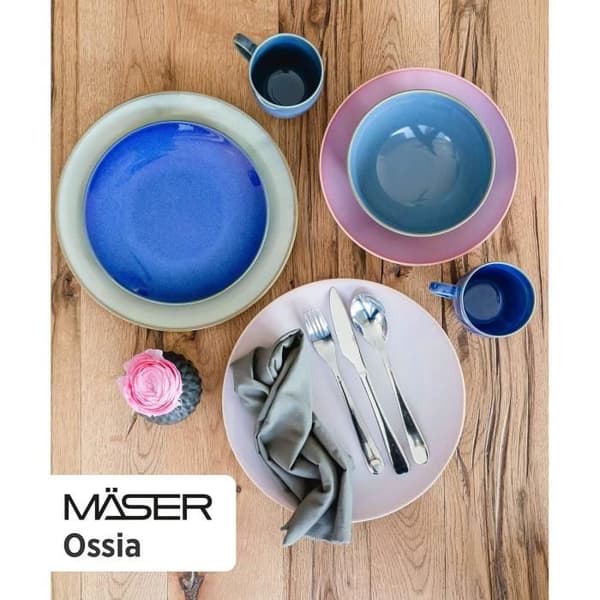 Servis - MÄSER - OSSIA - 12 delar - Keramik - Medelhavsstil