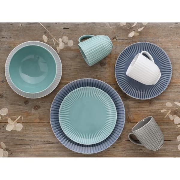 Ensemble de tallrikar CreaTable Serie ALLEGRA - Färger, service för 16 personer, Vit