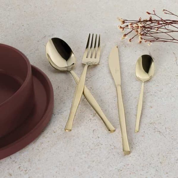 BERLINGERHAUS Set av bestick i rostfritt stål 24 delar polerad Champagne BH-3064