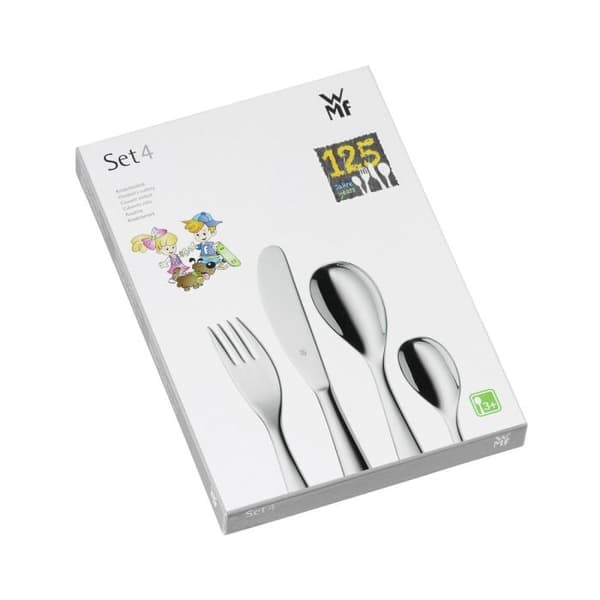 Barnbestickset - WMF - SAFARI - Rostfritt stål - 4 delar - Tål maskindisk