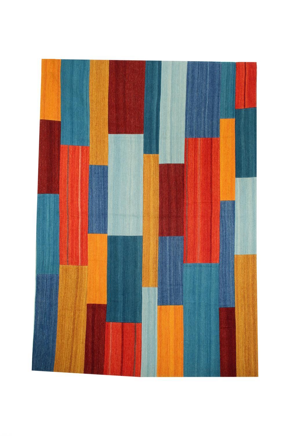 D-sign Matta 1K0118 Red/Flerfärgad