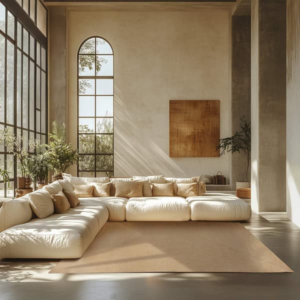 Flätad jutematta Vibe - 200 x 290 cm