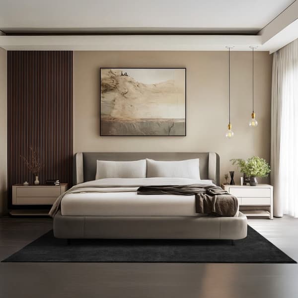 Kortluggig matta Soft Zone - svart, 160 x 230 cm