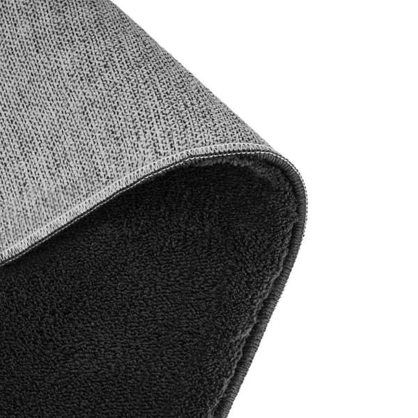 Kortluggig matta Soft Zone - svart, 160 x 230 cm