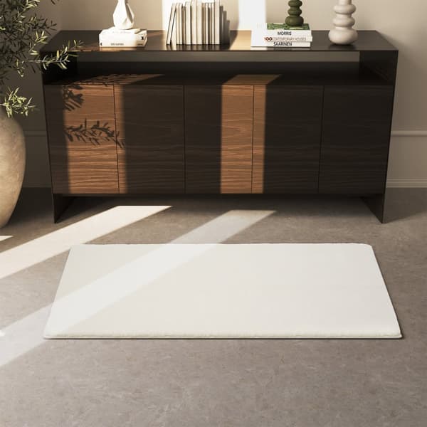 Kortluggig matta Soft Zone - creme, 80 x 150 cm