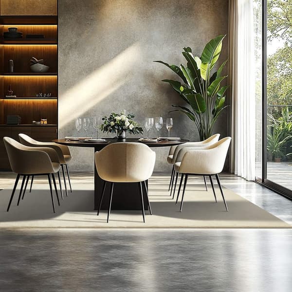 Kortluggig matta Soft Zone - beige, 160 x 230 cm