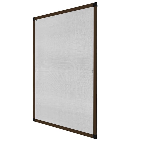 Insektnet til vindue - 100 x 120 cm,brun
