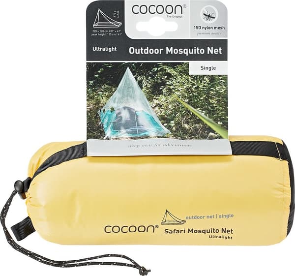 COCOON OUTDOOR NET SINGLE ULTRALIGHT MNC1-UL, myggnät för säng utomhus ultralätt