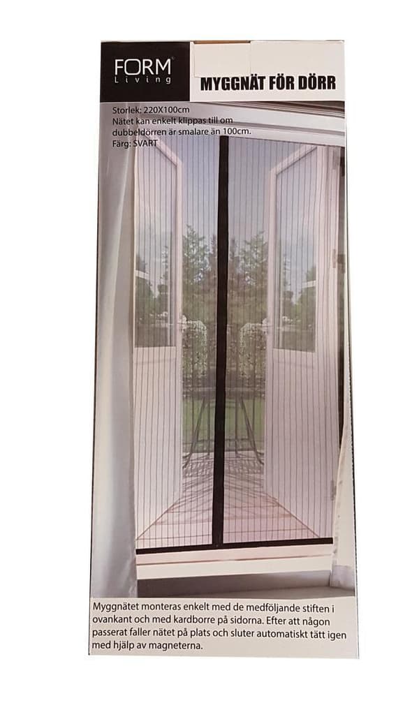 Insektnetdør 100x220 insektbeskyttelsesmagnet myggenet