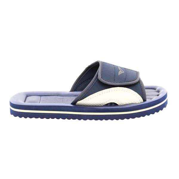 PDQ Mens Surfer Touch Fastening Beach Mule Pool Shoes Navy Blue/Grey 41 EUR
