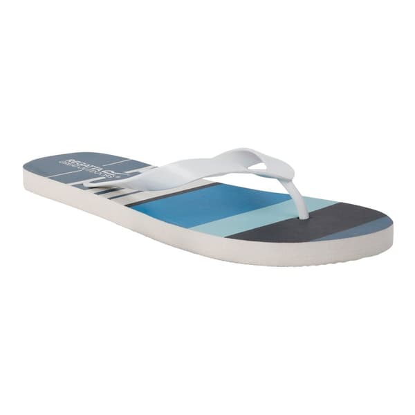 Regatta Bali Striped Flip Flops til mænd Blue 7 UK