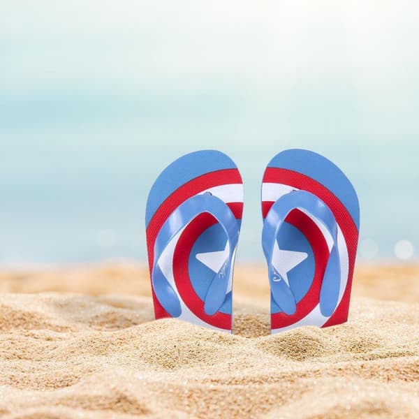 Avengers flip flops sko størrelse 28/29 flop sko captain america