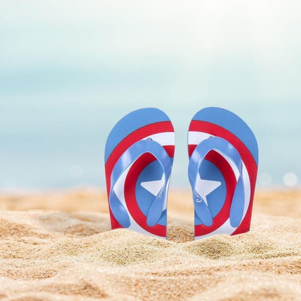 Avengers flip flops sko størrelse 32/33 flop sko captain america