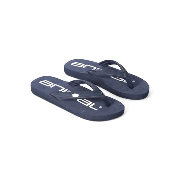 Animal Flip flops med återvunnen logotyp för damer/damer Blue/White 5 UK
