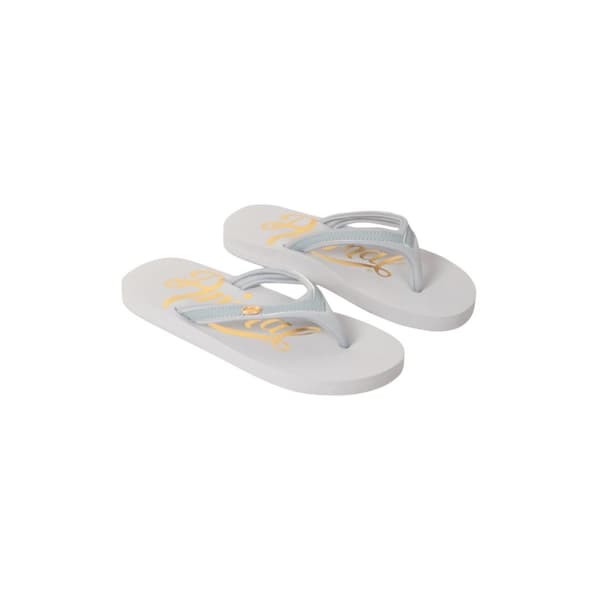 Animal Womens/Ladies Swish Recycled Flip Flops Light Grey 5 UK