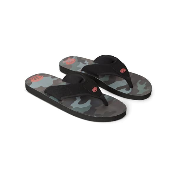 Animal Mens Jekyl Camouflage Recycled Flip Flops Black 7 UK