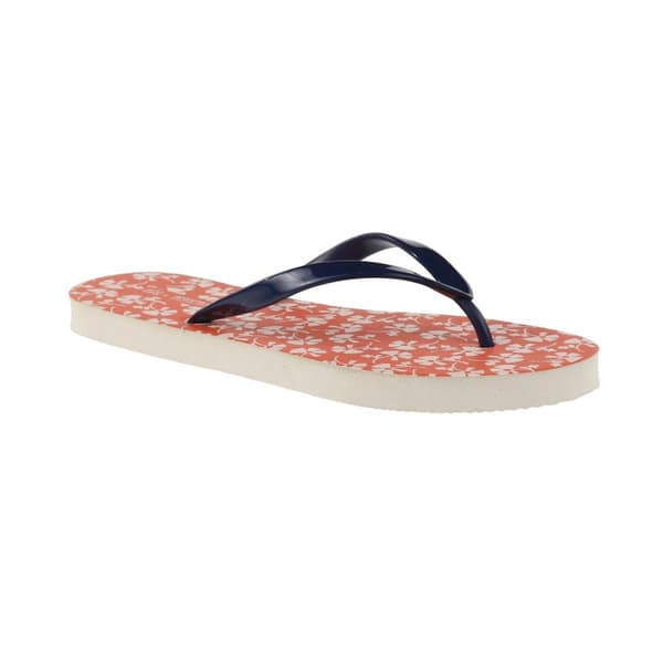 Regatta Womens/Ladies Orla Kiely Parsley Flip Flops Satsuma/White 5 UK