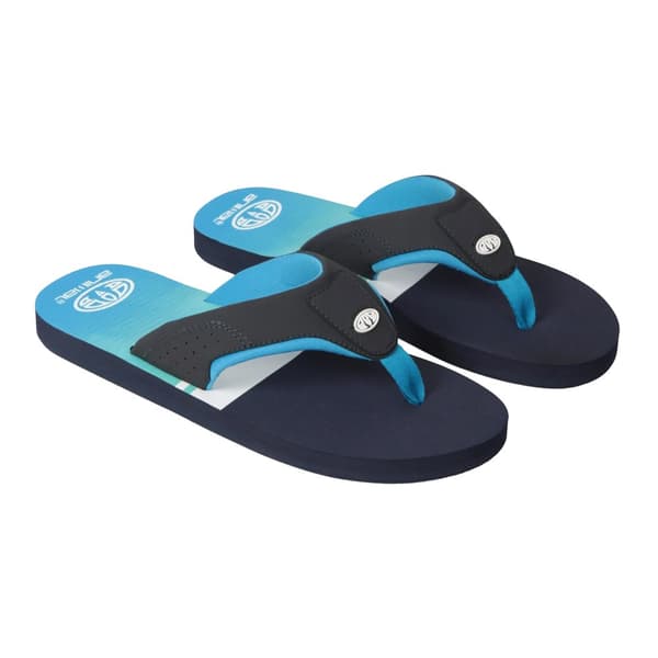 Animal Mens Jekyl Colour Block Recycled Flip Flops Blue 13 UK