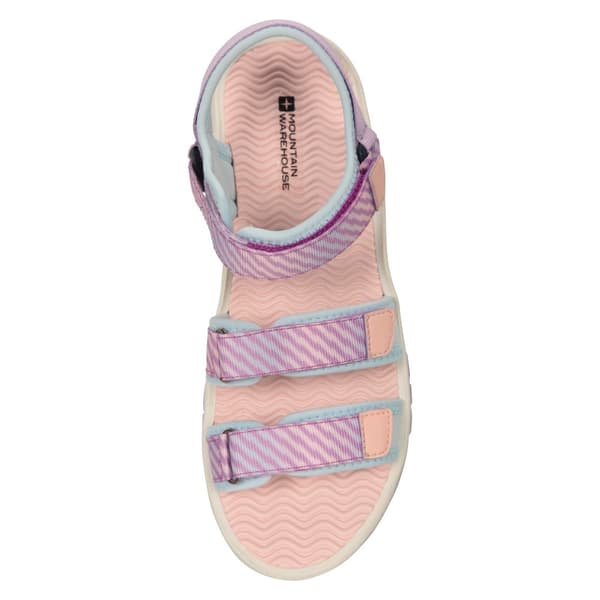 Mountain Warehouse Childrens/Kids Tonal Stripe 3 Touch Fastening Strap Sandals