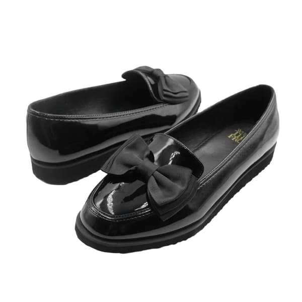 Where's That From Womens/Ladies Alpha Bow Slip-on Loafers