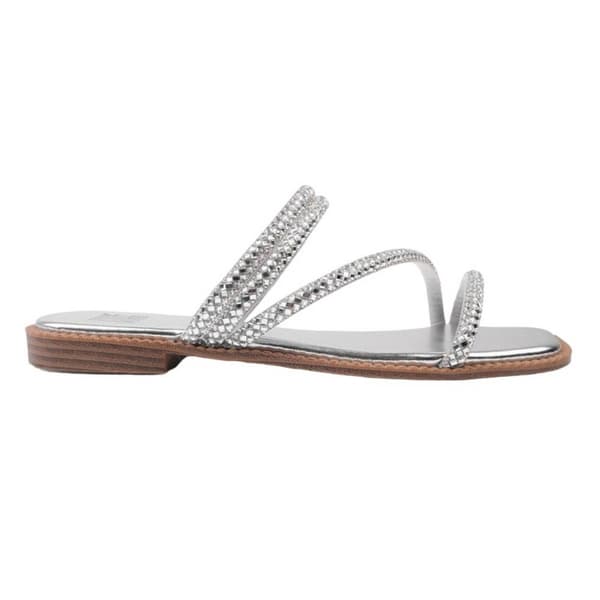 Where's That From Womens/Ladies Dream Diamante Strappy Flat Sandals