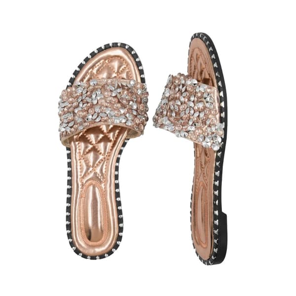 Where's That From Womens/Ladies Belle Sparkle Diamante Flat Sliders