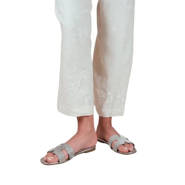 Where's That From Womens/Ladies Mircle Diamante Sliders