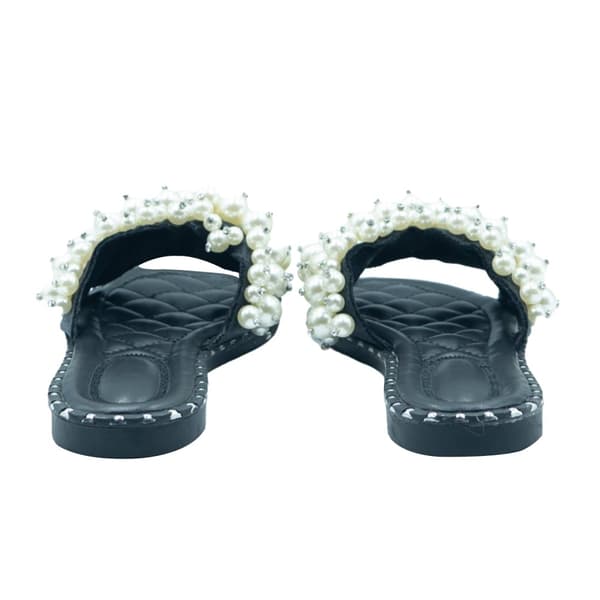 Where's That From Womens/Ladies Eve Pearl Flat Heel Sliders
