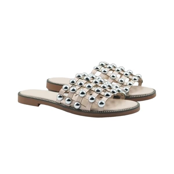 Where's That From Womens/Ladies Kelly PU Sliders Nude 4 UK