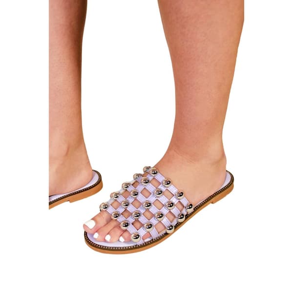 Where's That From Womens/Ladies Kelly PU Sliders
