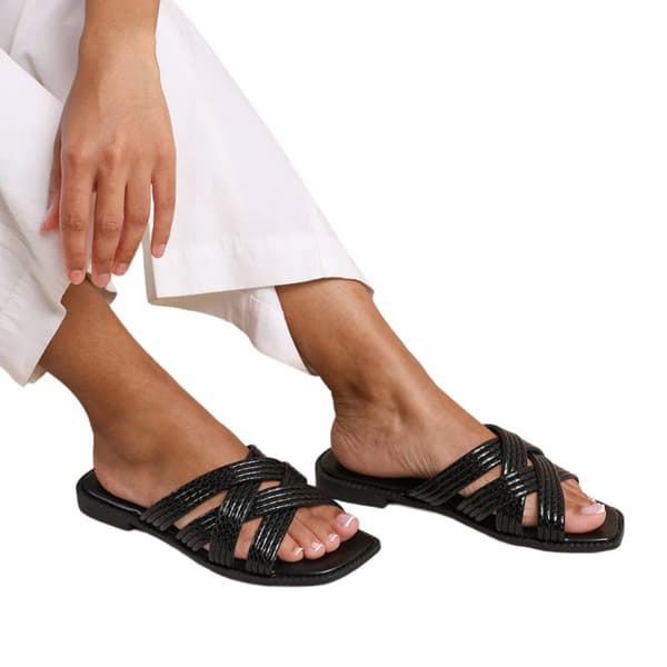 Where's That From Womens/Ladies Crete Multi Crossover Strap Sliders