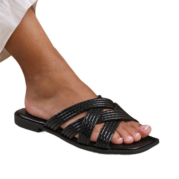 Where's That From Womens/Ladies Crete Multi Crossover Strap Sliders