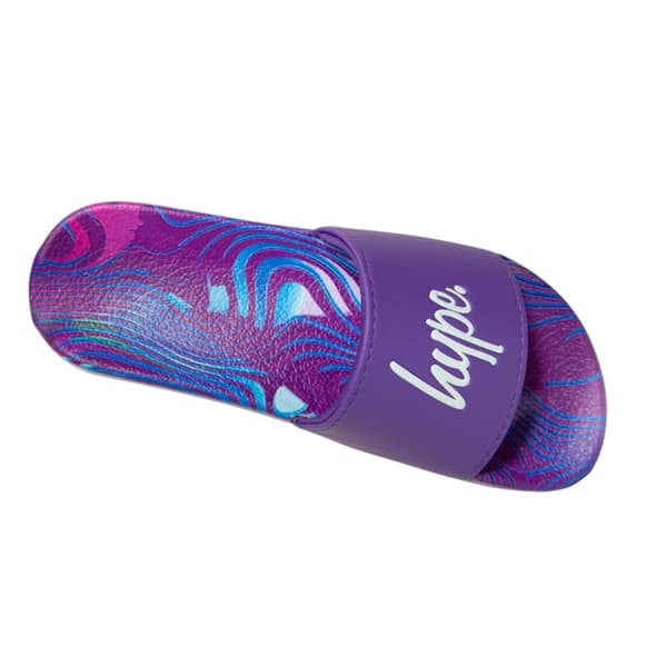 Hype Baby Girls Crazy Wave Script Sliders