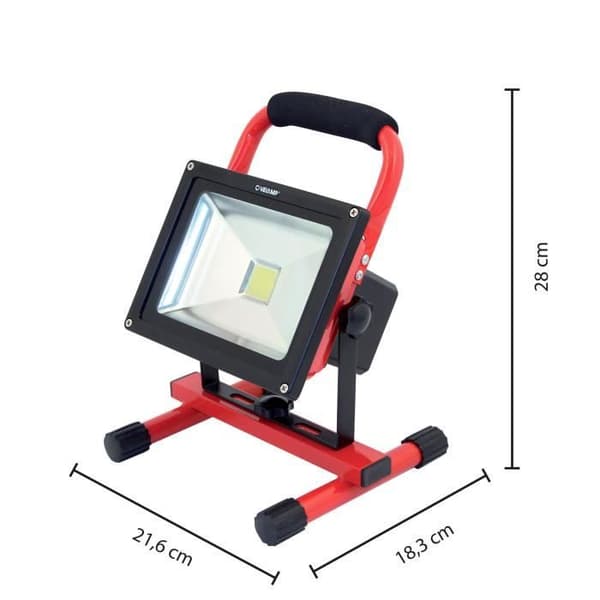 CYKLOP: 20W COB LED-arbetslampa, uppladdningsbar