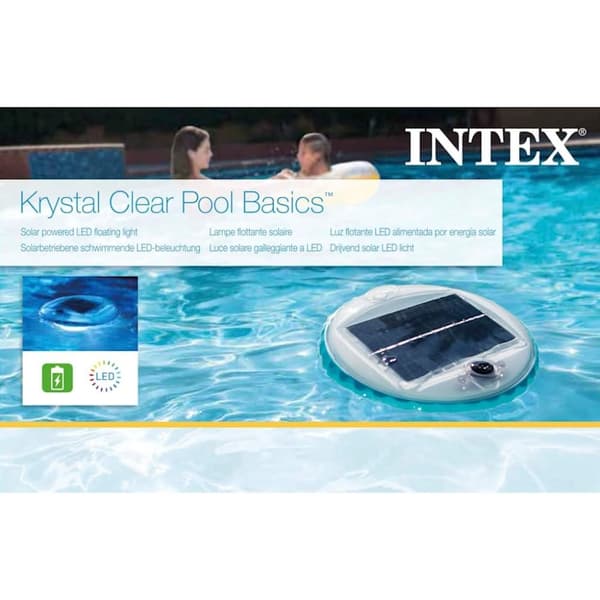 INTEX flydende LED-poollampe soldrevet