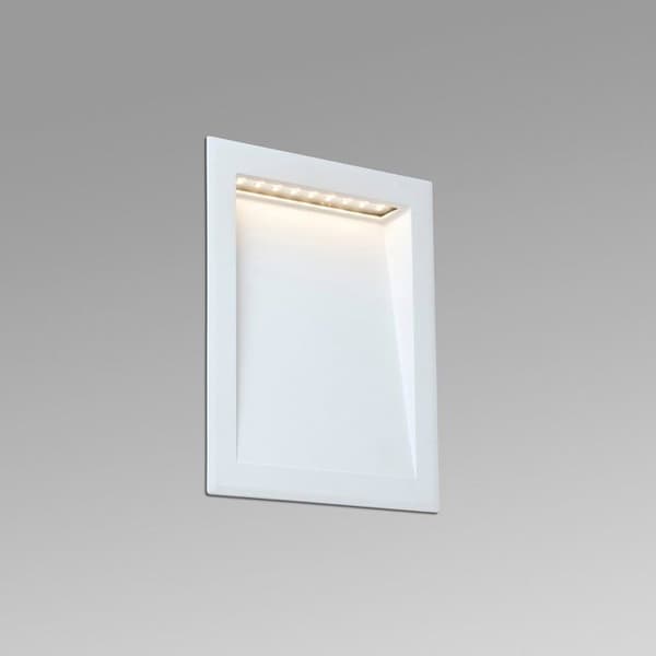 Inbyggd lampa - FARO - SOUN - LED 8W 3000K - Aluminium - Matt vit