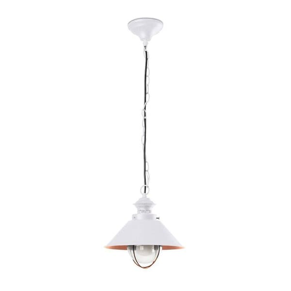 Taklampa utomhus - FARO - Nautica 11W - Vit/koppar - Klassisk - Tidlös