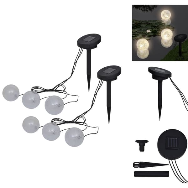 Flydende lyskilder - Living flydende lamper 6 stk. til dam og pool LED