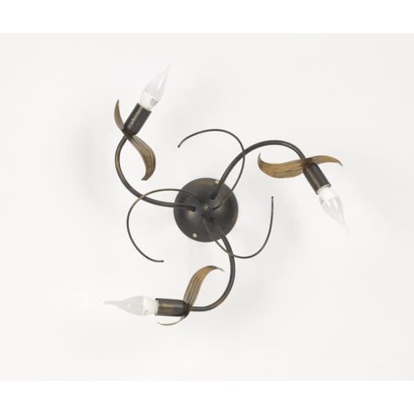 ONLI click your light Lie onli taklampa 3 lampor E14, brun/guld, 45 cm x H 20 cm - 4997/PL3