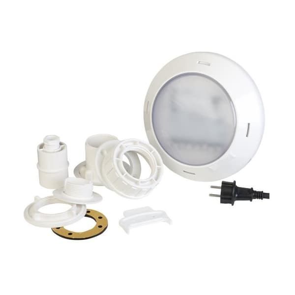 Vit LED-projektor för träpooler - Gré 22 x 22 x 4 Flerfärgad