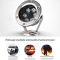 Miniatyrbild 3 av 4: INN Simbassänglampa 9W undervattensljus poollampa rostfritt stål färgglad spotlight fontänbelysning pisci belysning
